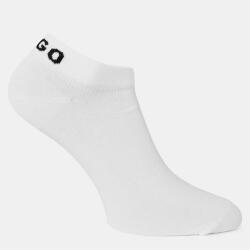 Hugo Дамски чорапи Hugo Womens HUGO 3 Pack Cotton Ankle Socks with Logo Detail - White