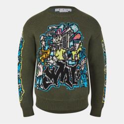 Off White Блуза Off White Men's Chunky Crew Knitted Sweater - Green