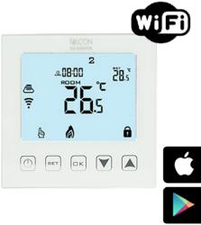 WENTOREX Control FE-3 WiFi érintőgombos szobatermosztát padlóhőmérséklet érzékelővel elektromos padlófűtéshez (16A) (HY603WE-1WiFI-16A-W) - e-futesbolt