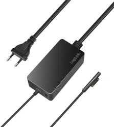 LogiLink ALIMENTATOR retea 220V LOGILINK, pentru Microsoft Surface, compatibil cu Pro si Laptop/Go/Book, 65W, USB 5V/4A, 1.5m, negru, "PA0309" (timbru verde 0.18 lei) (PA0309) - pcone