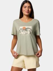 Columbia Ruby Springs Graphic Scoop Neck Short Sleeve Shirt női rövid ujjú póló XS zöld