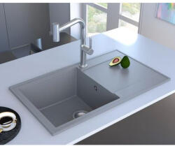 MOFÉM Zenit 78 1B1D Szürke gránit mosogató 1 medence + csepptálca 780x460mm (760012802G7)