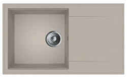 MOFÉM Zenit 78 1B1D Bézs gránit mosogató 1 medence + csepptálca 780x460mm (760012802B2)