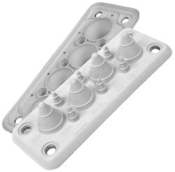 MOREK Kábelbevezető, MB4/10, IP55, RAL7035 szürke, UL94 V-0 (beütő tüskék nélkül) (MBA2N10W11) (MBA2N10W11)