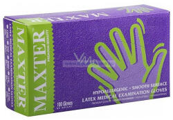 Maxter Latex vizsgálókesztyű púderezett fehér 5, 5g - XS 100db (Utolsó darabos akció! )