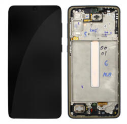 Samsung Galaxy M33 5G / M23 5G fekete LCD kijelző érintővel és kerettel