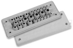 MOREK Kábelbevezető, MH 24 F 27-1, IP65, UL94 V-0, RAL 7035 szürke (beütőtüskék nélkül) (MBA8N27X24) (MBA8N27X24)