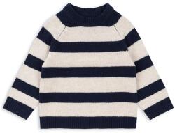 Konges Sløjd gyerek gyapjú pulóver VITU KNIT BLOUSE sötétkék, KS101728 - sötétkék 98