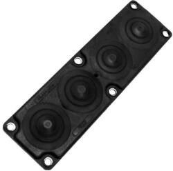 MOREK Kábelbevezető, MC4, IP65, RAL 9005 fekete (MBA1F04B11) (MBA1F04B11)