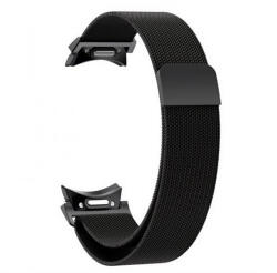 Samsung Galaxy Watch 6 / Watch 6 Classic, fém pótszíj, mágneses zár, milánói stílus, fekete