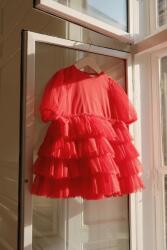 Konges Sløjd gyerek ruha FAY DRESS GRS piros, mini, harang alakú, KS101971 - piros 80