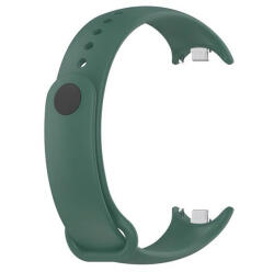 Xiaomi Mi Smart Band 8 / 9, szilikon pótszíj, állítható, sötétzöld