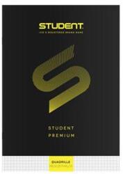 ICO Füzet, tűzött, A4, kockás, 32 lap, ICO "Student Premium", fekete (TICSFPK) - tintasziget