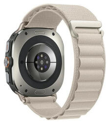Samsung Galaxy Watch Ultra (47mm) SM-L705, textíl pótszíj, állítható, fehér