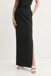 Elisabetta Franchi szoknya fekete, maxi, egyenes, GO10151E2 - fekete 38