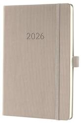 Sigel Naptár, A5, heti, 2026, kemény borító, SIGEL "Conceptum", taupe (SIC2660) - tintasziget