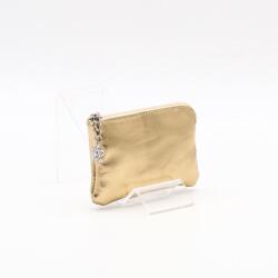 Amnisu arany egy cipzáras bőr kulcstartó a2001 - amigotaska