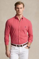 Ralph Lauren pamut ing férfi, legombolt galléros, fekete, regular, 710654408 - piros S