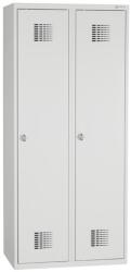 OFFICE PRO Szürke fém öltözőszekrény SS 40-2