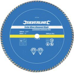Silverline Diamant de tăiere Disc - Turbo Wave - 300 × 22, 23 mm Silverline (675104) Disc de taiere