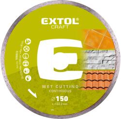 Extol CRAFT Disc de tăiere cu diamant complet circumferențial - tăiere umedă, 150 × 22, 2 × 2, 3 mm 108833 (108833) Disc de taiere