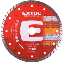 Extol Disc de tăiere cu diamant TURBO PLUS - tăiere uscată și umedă, 180 × 22, 2 × 2, 8 mm (8803034) Disc de taiere