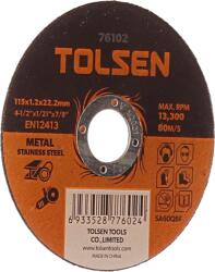 TOLSEN TOOLS Lamă de tăiere pentru oţel inoxidabil 115 × 1, 2 × 22 mm 76102 (76102) Disc de taiere