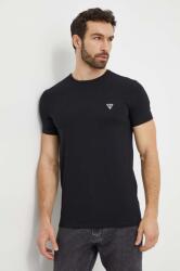 Guess t-shirt CALEB fekete, férfi, sima, U97M00 KCD31 - fekete M