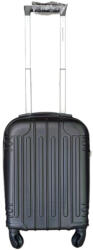 Leonardo Da Vinci Bőrönd 40 x 30 x 20 cm Wizzair Ryanair ingyenes kézipoggyász fekete (le-3029-xs-black)