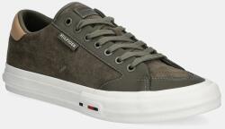 Tommy Hilfiger velúr sportcipő TH HI VULC STREET LOW SUEDE RWB zöld, FM0FM05458 - zöld Férfi 44