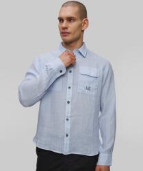 CP Company Cămașă Pentru Bărbați C. p. Company Linen Shirt Albastră