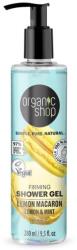 Organic Shop Lemon macaron feszesítő tusfürdő citrommal és mentával, 280 ml - hajvarazs