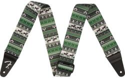Fender 990662021 - Ugly Xmas Sweater Strap, Green Fair Isle - FEN1755