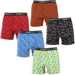 Lee Cooper 5PACK tarka Lee Cooper férfi bő szárú boxeralsó (5xPO38811/1) XXL