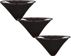 Tommy Hilfiger 3PACK Fekete Tommy Hilfiger női tanga (UW0UW05756 0V2) L