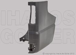 Renault Trafic 2014-2021 - Hátsó lökhárító sarok jobb fekete - alkatresz - 23 543 Ft