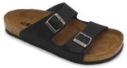 LEON 4010 LEON Comfort női bőr papucs (LEON2931-fekete bakar39)