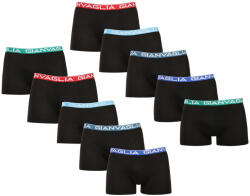 Gianvaglia 10PACK férfi boxeralsók Gianvaglia fekete (026) XL