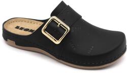 LEON 971 LEON Comfort női bőr klumpa (LEON6121-fekete bakkar36)