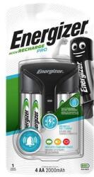 Energizer Elemtöltő, AA ceruza/AAA mikro, 4x2000 mAh AA (előtöltött), kijelzővel, ENERGIZER Pro