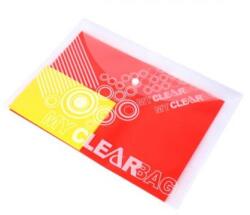 FlexOffice Irattartó tasak, A4, PP, patentos, 180 mikron, FLEXOFFICE FO-CBF05, áttetsző - officeland