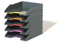 Durable Irattálca szett, műanyag, 5 részes, DURABLE VARICOLOR 5