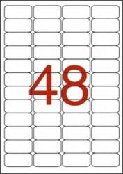 APLI Etikett, 45, 7x21, 2 mm, poliészter, időjárásálló, kerekített sarkú, APLI, 960 etikett/csomag