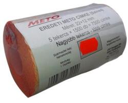 Meto Árazógépszalag, 22x12 mm, METO, piros - officeland
