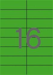 APLI Etikett, 105x37 mm, színes, APLI, zöld, 320 etikett/csomag - officeland