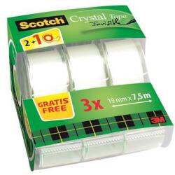 3M Ragasztószalag, adagolón, kézi, 19 mm x 7, 5 m, 3M SCOTCH Magic Tape 810, 2+1