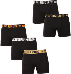 UNCS 5PACK férfi boxeralsó UNCS nagyméretű fekete (24Z167PSPP) 4XL