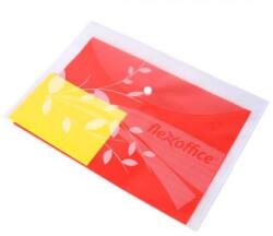 FlexOffice Irattartó tasak, A4, PP, patentos, 120 mikron, FLEXOFFICE, FO-CBF02, áttetsző, mintás - officeland