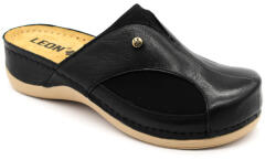 LEON 912 LEON Comfort női bőr klumpa (LEON1069-fekete36)