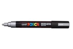 uni Dekormarker, 1, 8-2, 5 mm, UNI Posca PC-5M, ezüst - officeland